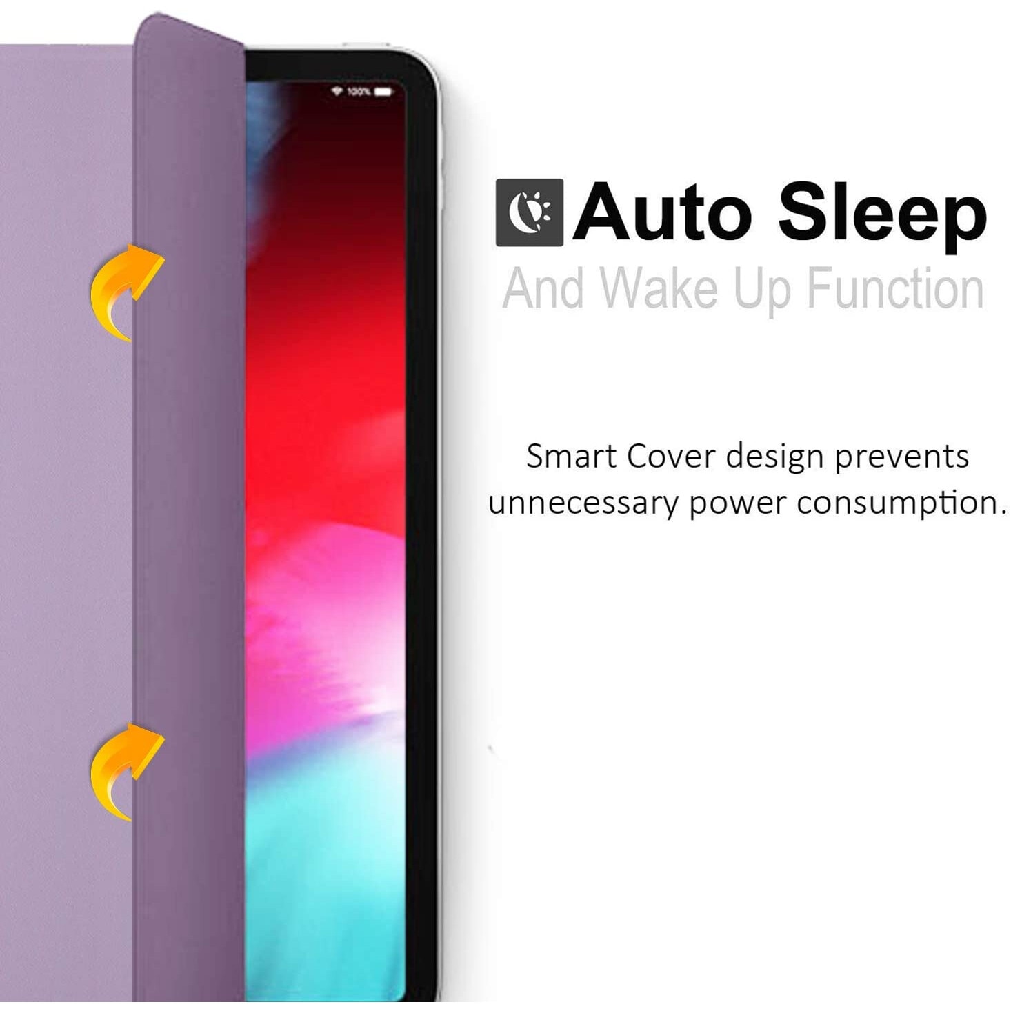 Husa pentru iPad Pro 2018, 12.9 inch, Khomo, Mov