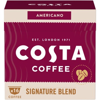 Capsule cafea Costa Signature Blend Americano, compatibile Dolce Gusto, 16 capsule Capsule cafea Costa Signature Blend Americano, compatibile Dolce Gusto, 16 capsule