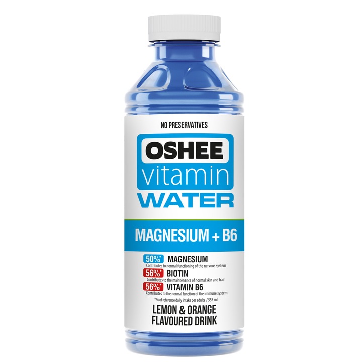 Pachet promo: 6 x Bautura necarbogazoasa Oshee Vitamin H2O - Magneziu, pet 0.555l