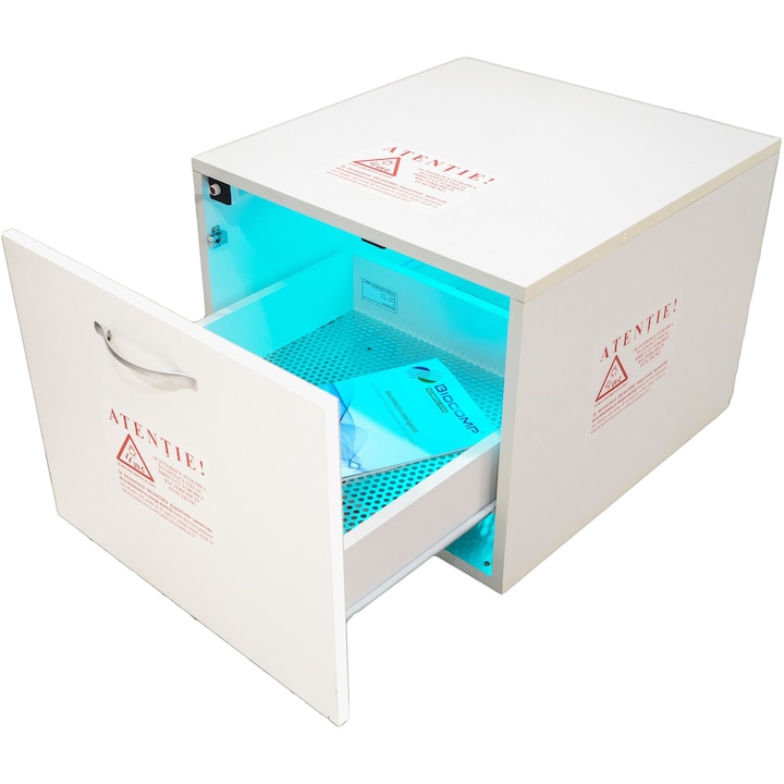 Lampa bactericida germicidala dezinfectie cu lumina Ultraviolete UV-C 2x15W Carti/Dosare – BioBox
