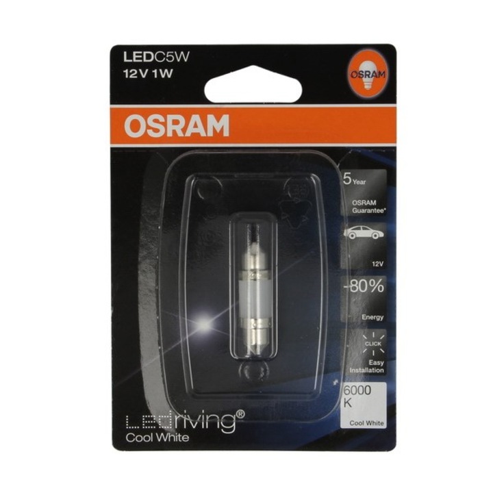 Автокрушка Osram C5W, Led-36мм, 1бр