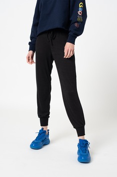 GAP, Pantaloni sport conici cu snur in talie, Negru GAP, Pantaloni sport conici cu snur in talie, Negru