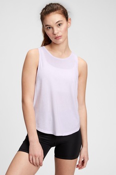 GAP, Top din amestec de lyocell cu spate decupat, Alb prafuit GAP, Top din amestec de lyocell cu spate decupat, Alb prafuit