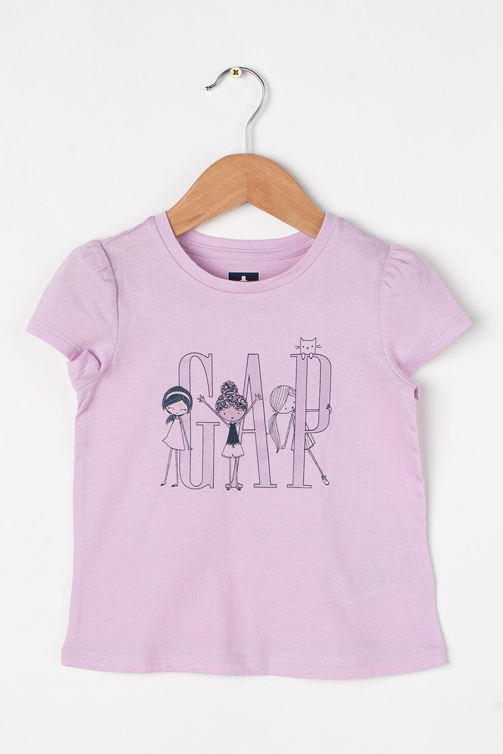 GAP, Tricou cu imprimeu logo, Lila
