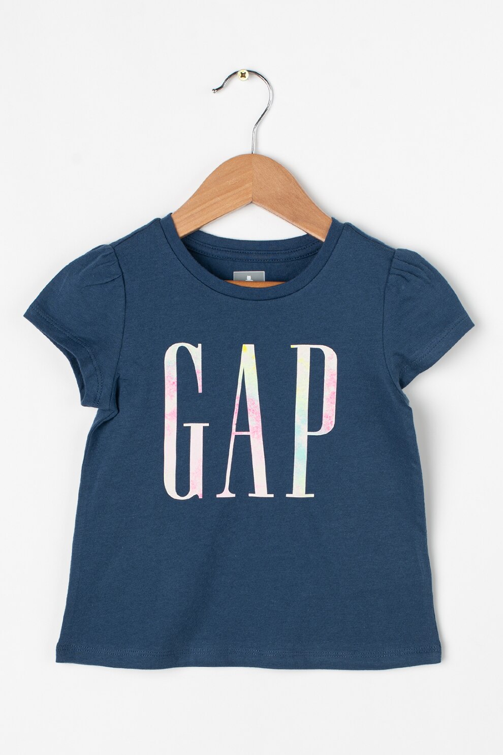 GAP, Tricou cu imprimeu logo, Albastru inchis, 95 CM