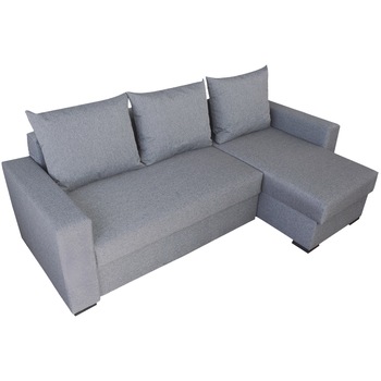 Coltar extensibil Rileft, reversibil, 235 x 140 x 97 cm, Gri, 3 Perne Coltar extensibil Rileft, reversibil, 235 x 140 x 97 cm, Gri, 3 Perne