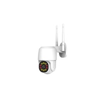camera de supraveghere ip wifi cm-2 reflection vision 2 mp exterior rotativa auto-tracking conectare telefon  pc  night vision color si activare lumina rezistenta la apa fullhd 19201080 senzor miscare alb imagen 32_0_
0