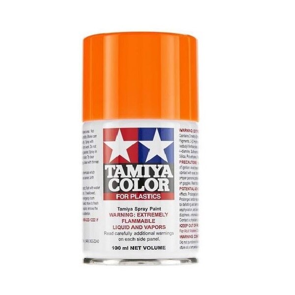 Vopsea acrilica pentru modelism Tamiya 85096 TS-96 Fluorescent Orange spray 100ml TAM TS96