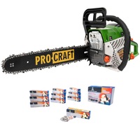 set bujie si drujba pe benzina procraft gs-52t 42cp lama 40 cm negruverde imagen 8_0_
0