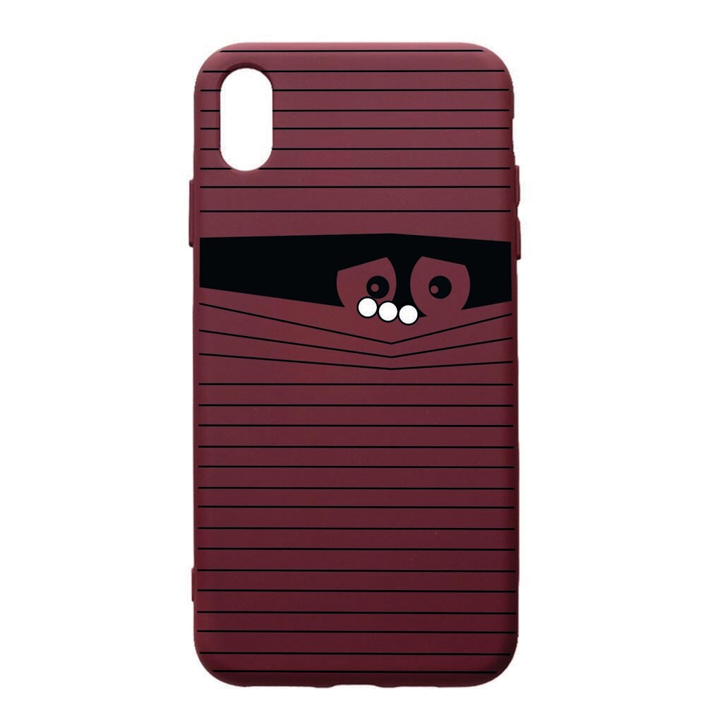 Husa Premium TPU compatibila cu Samsung Galaxy A10, Look Back, cu interiorul din material textil, protectie camera, Burgundy, PBR38