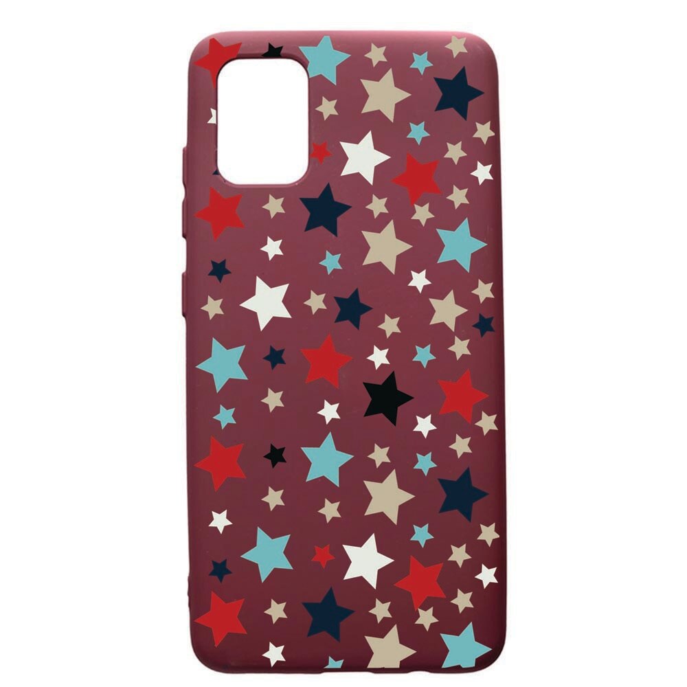 Husa Premium TPU compatibila cu Samsung Galaxy S20 Plus, Star, cu interiorul din material textil, protectie camera, Burgundy, PBR146