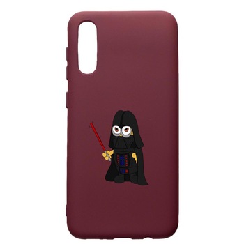 Husa Premium TPU compatibila cu Huawei Y6 2019, Minion Star Wars, cu interiorul din material textil, protectie camera, Burgundy, PBR210 Husa Premium TPU compatibila cu Huawei Y6 2019, Minion Star Wars, cu interiorul din material textil, protectie camera, Burgundy, PBR210
