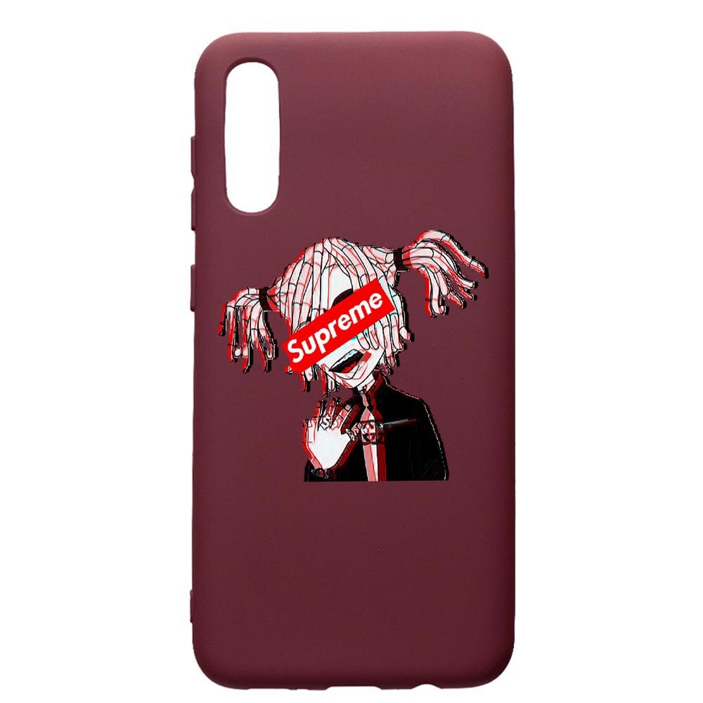 Husa Premium TPU compatibila cu Samsung Galaxy A30S, Supreme, Pink Girl, cu interiorul din material textil, protectie camera, Burgundy, PBR269