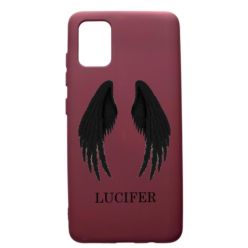 Husa Premium TPU compatibila cu Apple iPhone 12 Pro Max, Lucifer, cu interiorul din material textil, protectie camera, Burgundy, PBR298