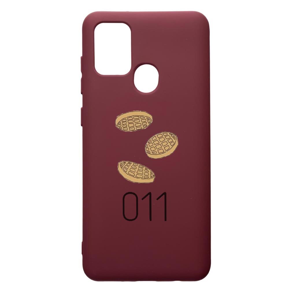 Husa Premium TPU compatibila cu Samsung Galaxy A21S, Stranger Things, cu interiorul din material textil, protectie camera, Burgundy, PBR304
