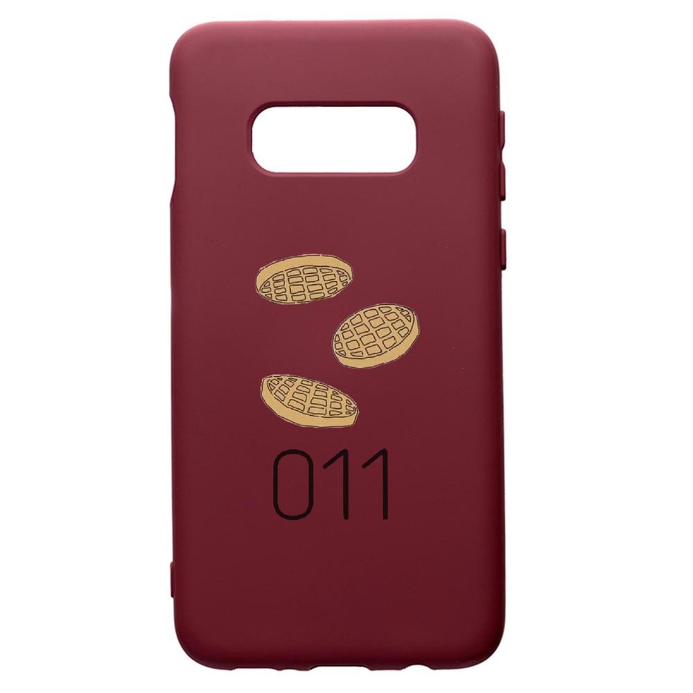 Husa Premium TPU compatibila cu Samsung Galaxy S8, Stranger Things, cu interiorul din material textil, protectie camera, Burgundy, PBR304
