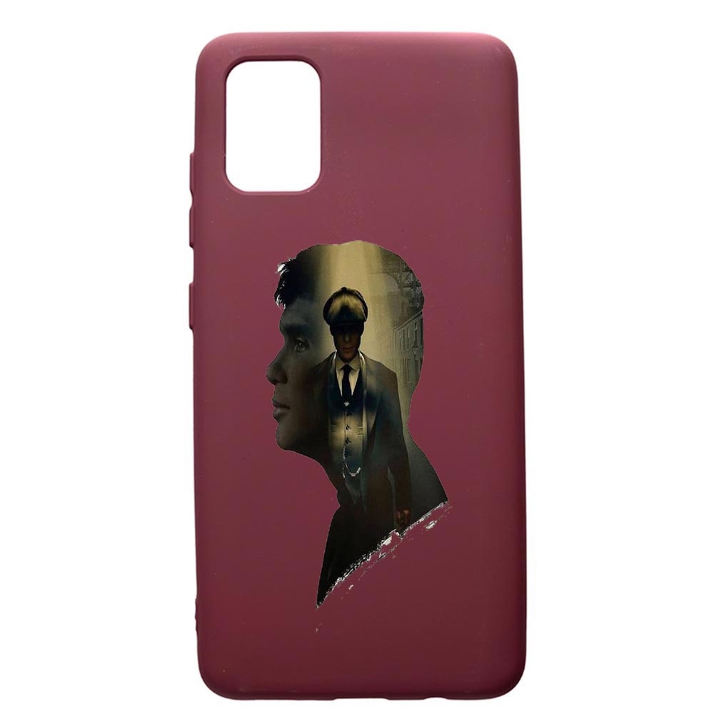 Husa Premium TPU compatibila cu Samsung Galaxy S20 Plus, Peaky Blinders, cu interiorul din material textil, protectie camera, Burgundy, PBR385