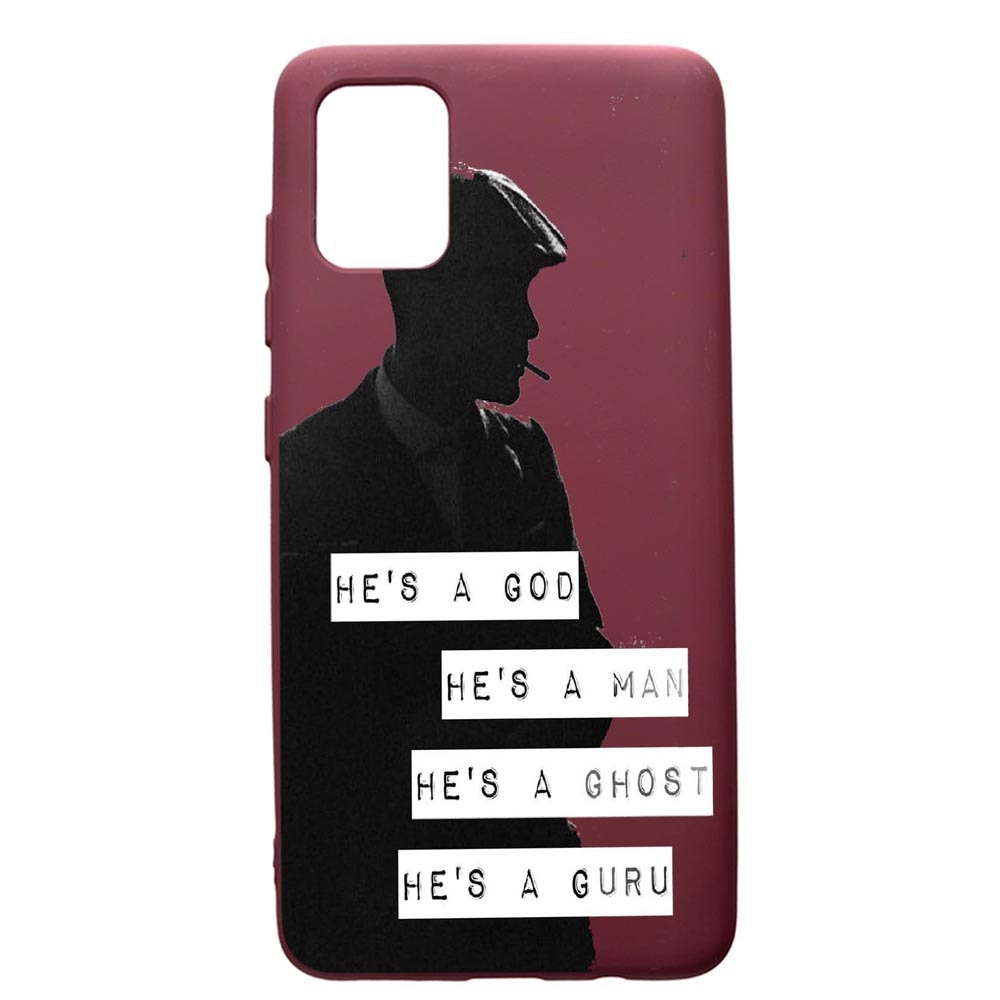 Husa Premium TPU compatibila cu Samsung Galaxy S20 Plus, Peaky Blinders, cu interiorul din material textil, protectie camera, Burgundy, PBR381