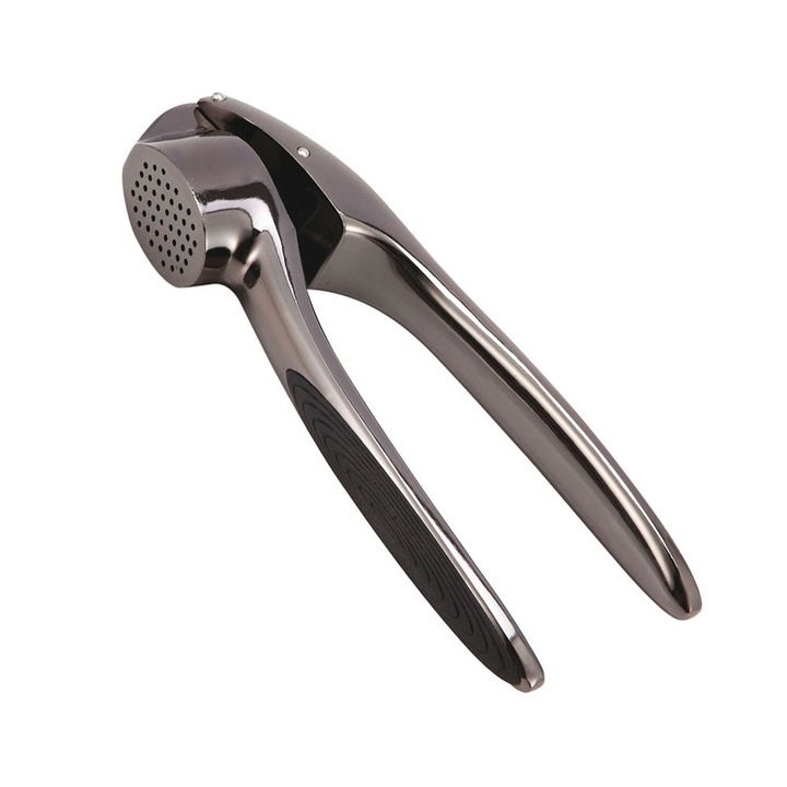 Преса за чесън kinghoff kh 1470, 18 см, дръжка със силиконово покритие, инокс