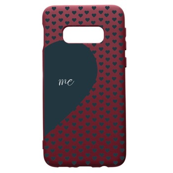 Husa Premium TPU compatibila cu Samsung Galaxy S10E, Love Me, cu interiorul din material textil, protectie camera, Burgundy, PBR100 Husa Premium TPU compatibila cu Samsung Galaxy S10E, Love Me, cu interiorul din material textil, protectie camera, Burgundy, PBR100