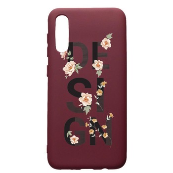 Husa Premium TPU compatibila cu Samsung Galaxy A50, Design, cu interiorul din material textil, protectie camera, Burgundy, PBR144 Husa Premium TPU compatibila cu Samsung Galaxy A50, Design, cu interiorul din material textil, protectie camera, Burgundy, PBR144