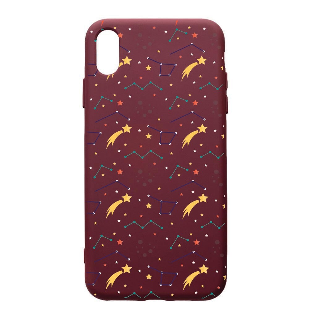 Husa Premium TPU compatibila cu Samsung Galaxy A10, Zodiac, cu interiorul din material textil, protectie camera, Burgundy, PBR177