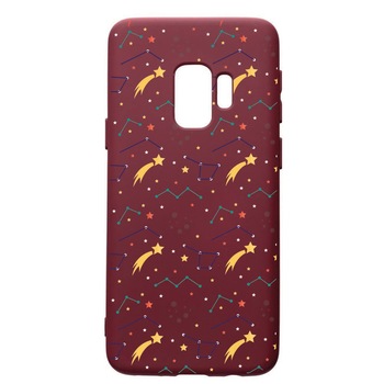 Husa Premium TPU compatibila cu Samsung Galaxy S9, Zodiac, cu interiorul din material textil, protectie camera, Burgundy, PBR177 Husa Premium TPU compatibila cu Samsung Galaxy S9, Zodiac, cu interiorul din material textil, protectie camera, Burgundy, PBR177
