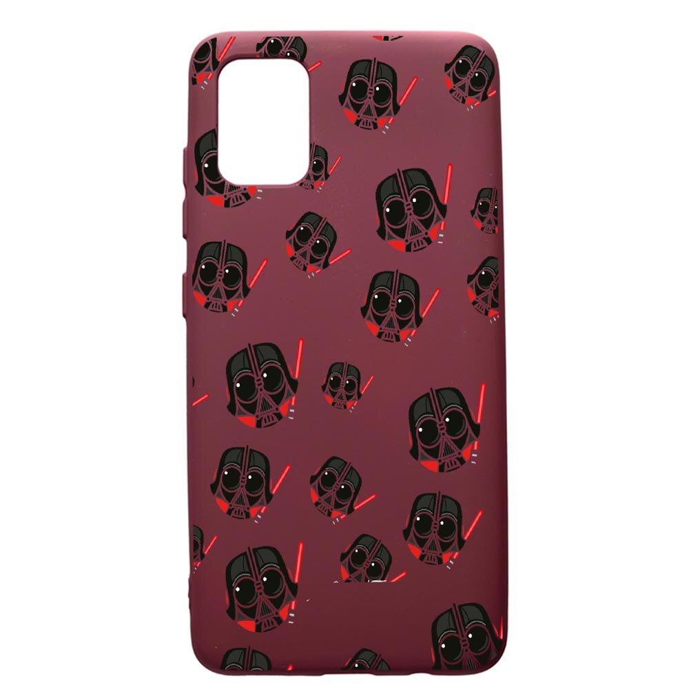 Husa Premium TPU compatibila cu Samsung Galaxy S20 Plus, Star Wars Darth Vader, cu interiorul din material textil, protectie camera, Burgundy, PBR419