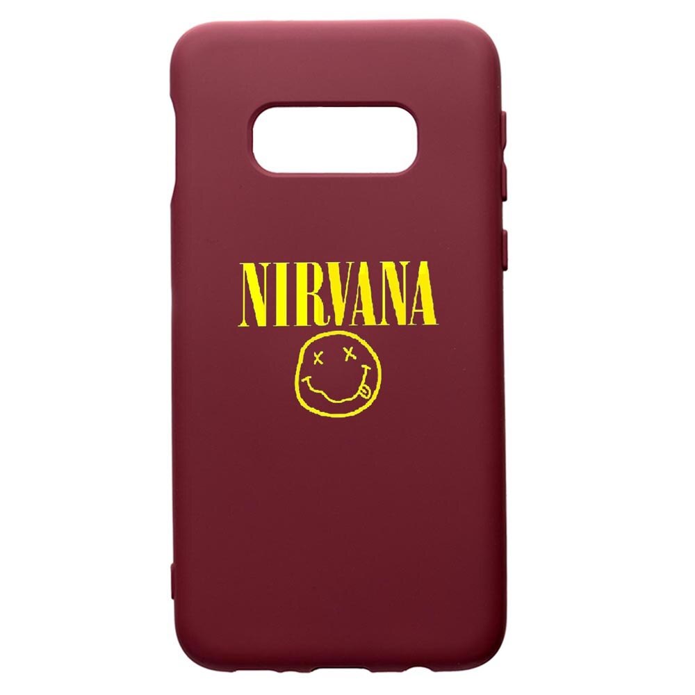 Husa Premium Silicon compatibila cu Samsung Galaxy S8, Nirvana, cu interiorul din material textil, protectie camera, Burgundy, PBR540