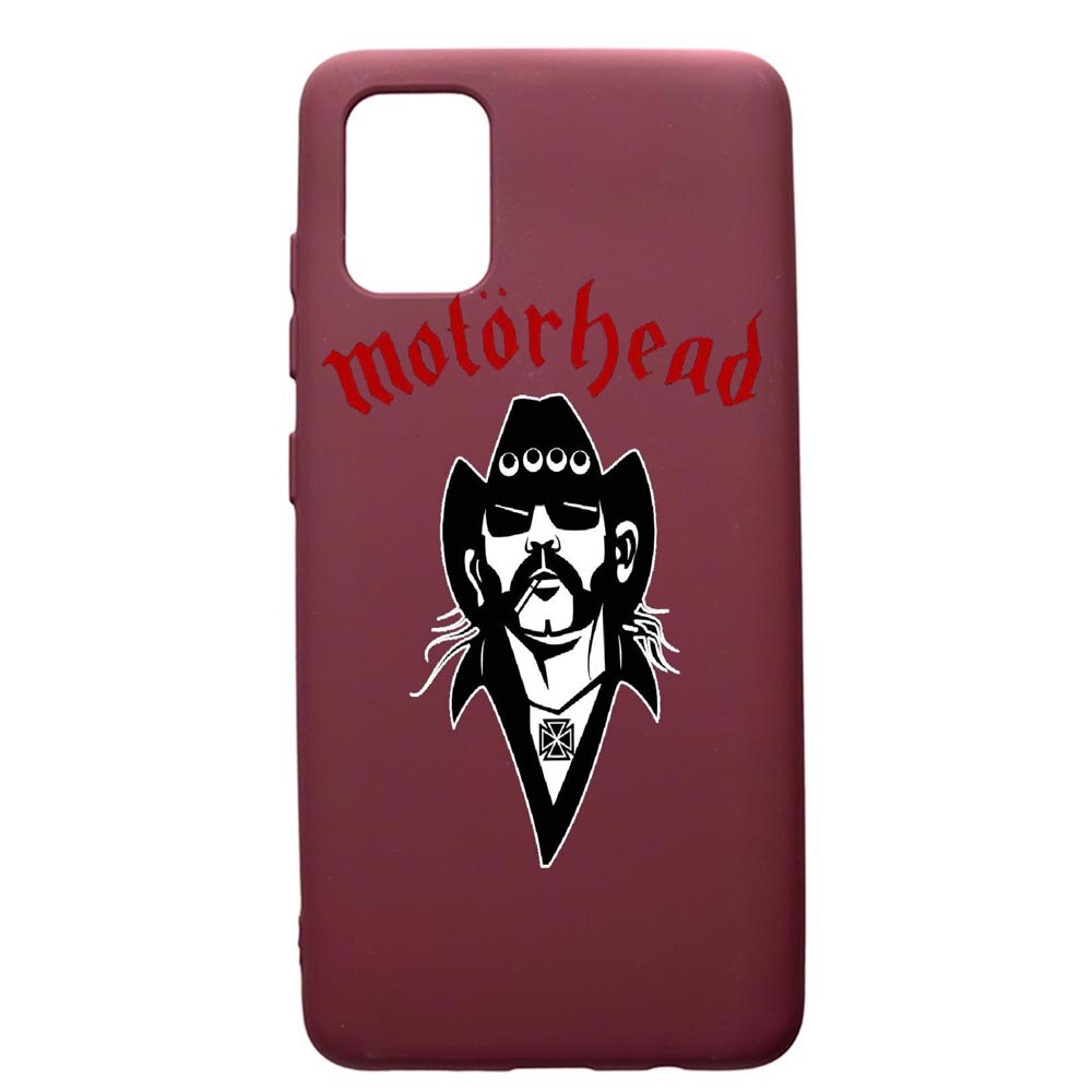 Husa Premium Silicon compatibila cu Apple iPhone 11 Pro Max, Motorhead, cu interiorul din material textil, protectie camera, Burgundy, PBR538