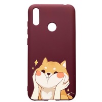 husa premium silicon compatibila cu huawei y7 2019 sweet cat cu interiorul din material textil protectie camera burgundy pbr596 imagen 15_0_
0
