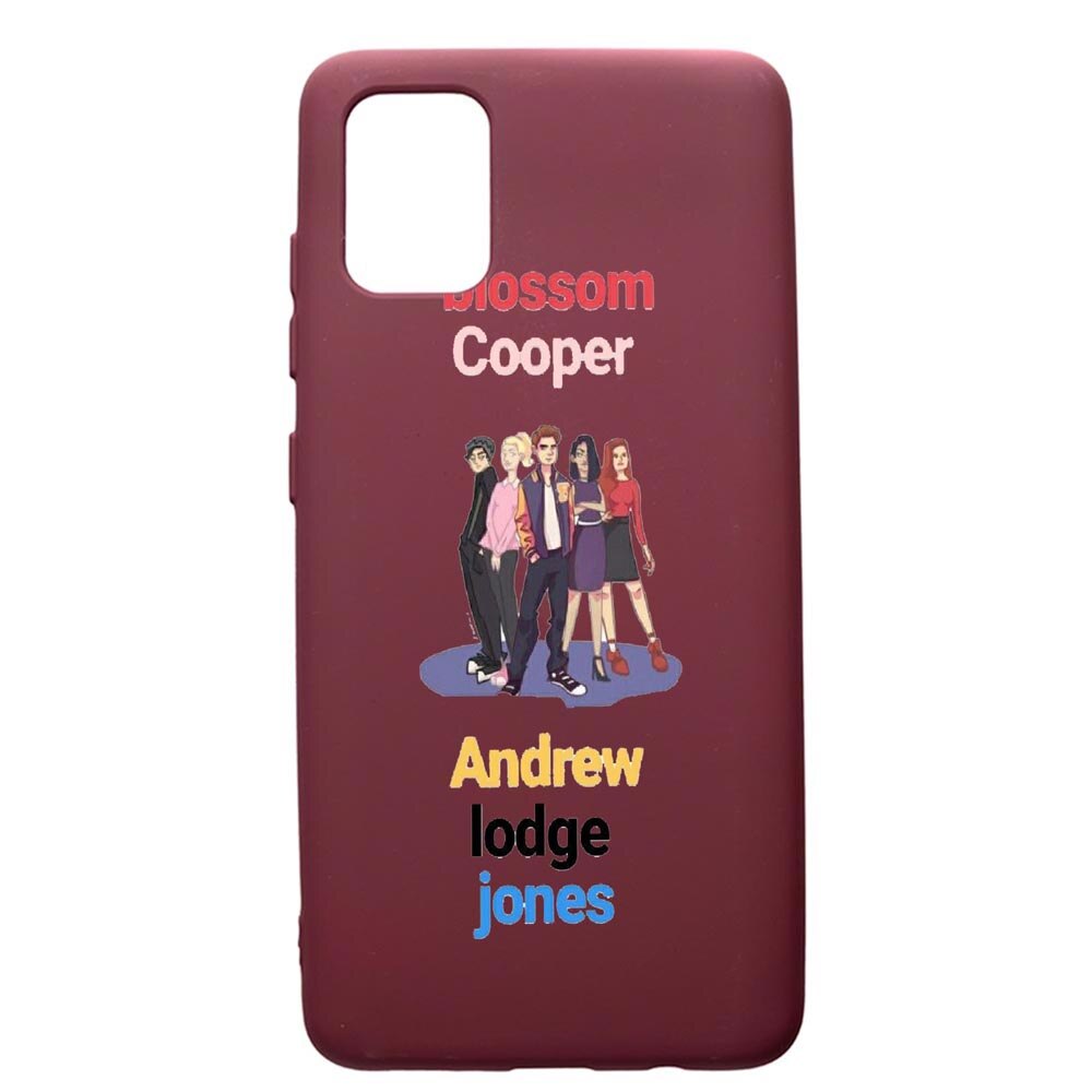 Husa Premium Silicon compatibila cu Samsung Galaxy S20 Plus, Riverdale, cu interiorul din material textil, protectie camera, Burgundy, PBR623