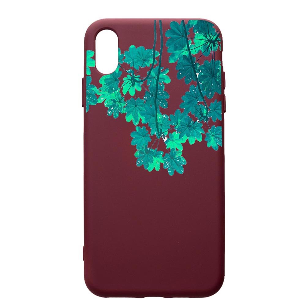 Husa Premium Silicon compatibila cu Samsung Galaxy A10, Green Forest, cu interiorul din material textil, protectie camera, Burgundy, PBR682