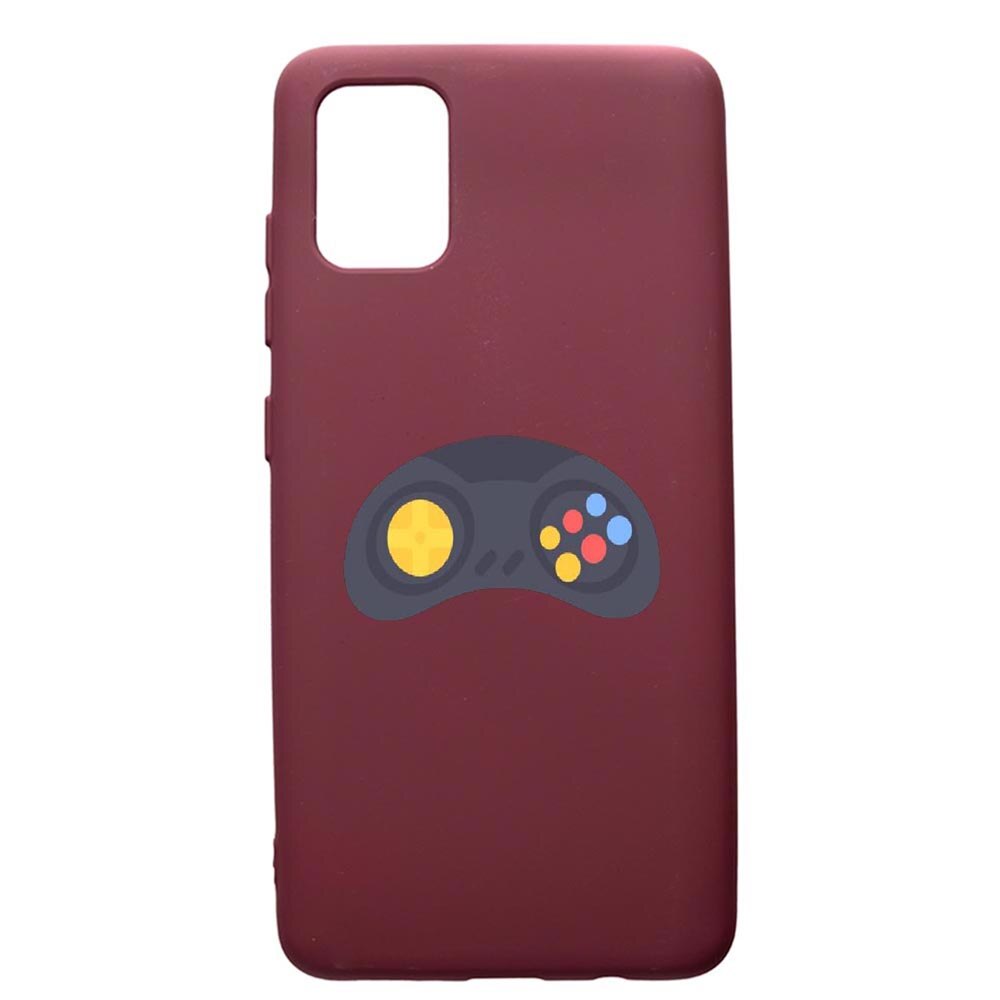 Husa Premium Silicon compatibila cu Apple iPhone 12 Pro Max, Gamer - Xbox, cu interiorul din material textil, protectie camera, Burgundy, PBR672