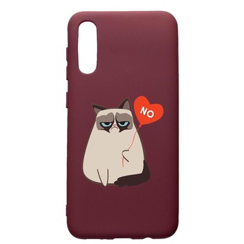 Husa Premium Silicon compatibila cu Samsung Galaxy A50, Meme - Gumpy, cu interiorul din material textil, protectie camera, Burgundy, PBR657 Husa Premium Silicon compatibila cu Samsung Galaxy A50, Meme - Gumpy, cu interiorul din material textil, protectie camera, Burgundy, PBR657