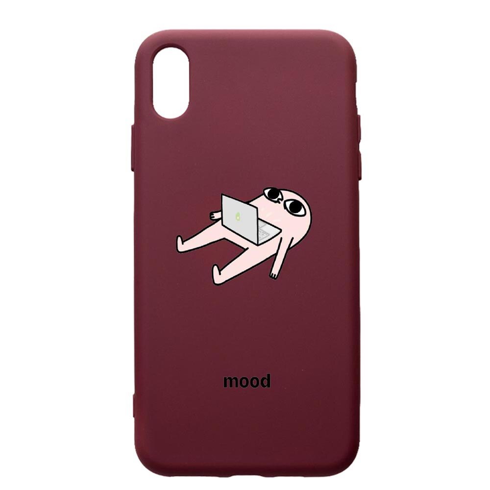 Husa Premium Silicon compatibila cu Samsung Galaxy A10, Meme, cu interiorul din material textil, protectie camera, Burgundy, PBR659