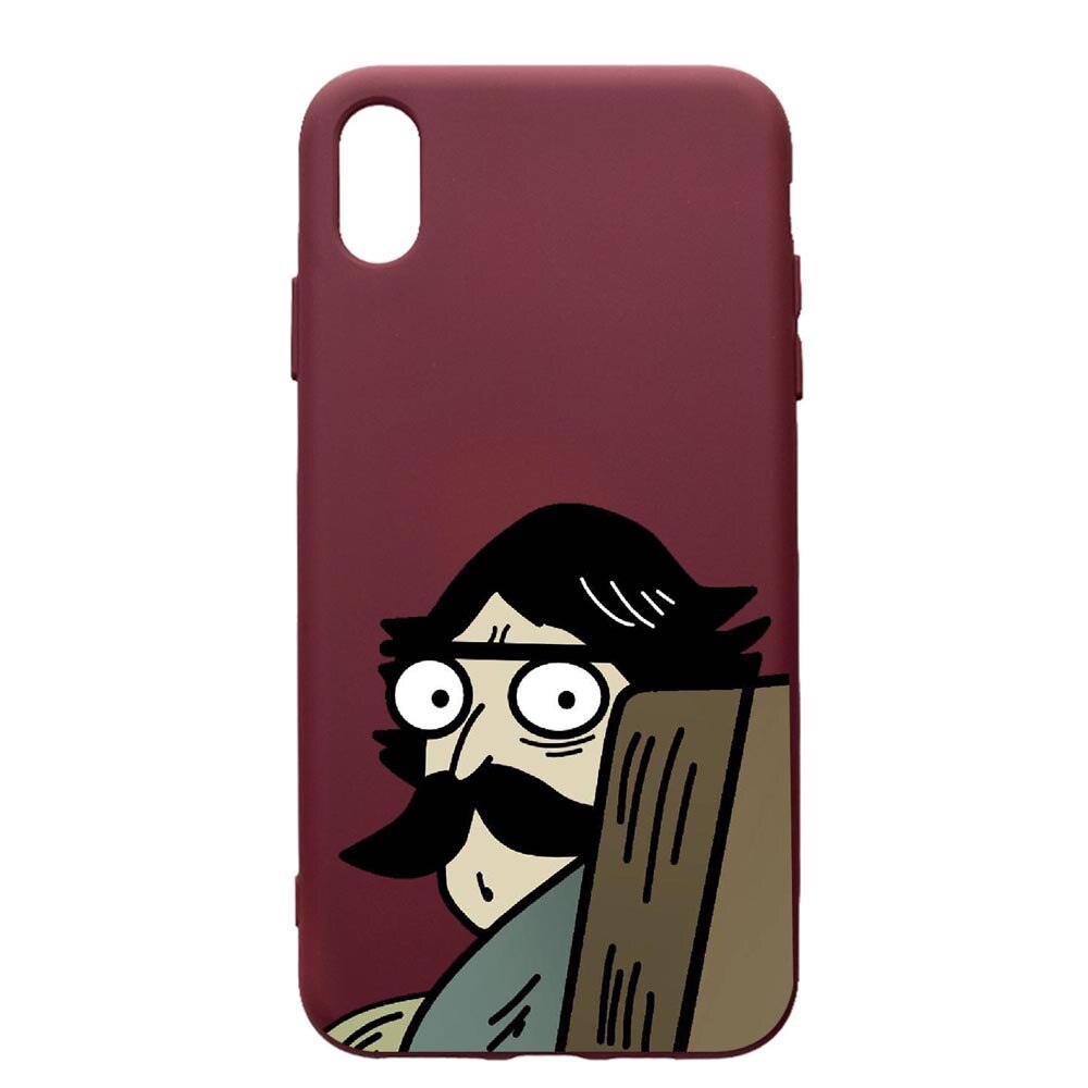 Husa Premium Silicon compatibila cu Samsung Galaxy A10, Meme, cu interiorul din material textil, protectie camera, Burgundy, PBR653