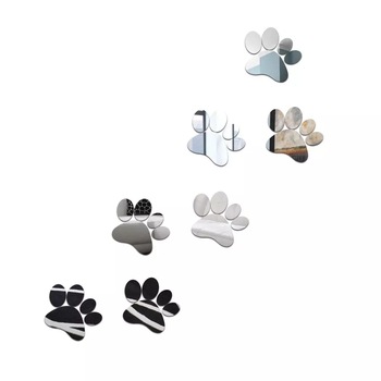 Set 7 Labute de catel din oglinda acrilica, 54x79 cm, culoare argintiu Set 7 Labute de catel din oglinda acrilica, 54x79 cm, culoare argintiu