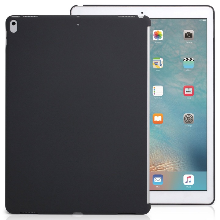 Husa de protectie Khomo, Pentru iPad Pro 12.9 2017, Gri inchis
