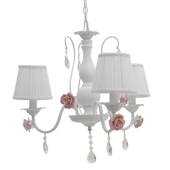 Lustra metalica Pink Roses E14, 40 W, 40 cm x 40 cm Lustra metalica Pink Roses E14, 40 W, 40 cm x 40 cm