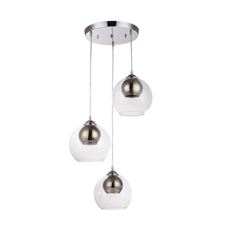 Pendul Interior Erste Triple Bell 3X60W Max E27 EL0038531 Culoare Crom