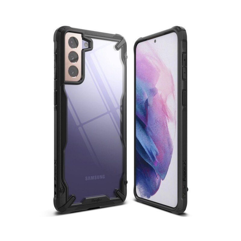Husa Premium Ringke Fusion X Pentru Samsung Galaxy S21+ Plus, Negru