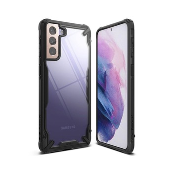 Husa Premium Ringke Fusion X Pentru Samsung Galaxy S21, Negru Husa Premium Ringke Fusion X Pentru Samsung Galaxy S21, Negru