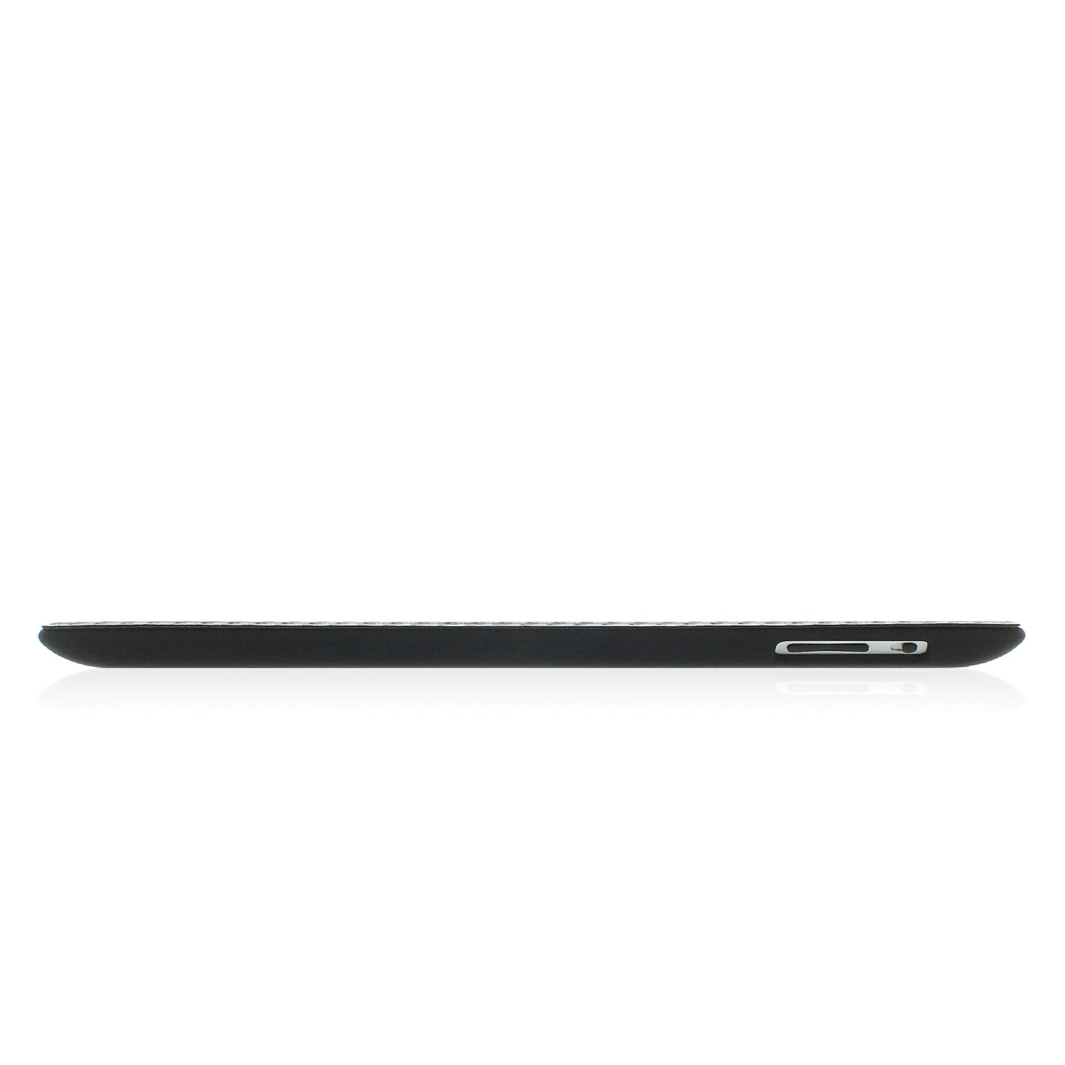 Husa de protectie UltraSlim KHOMO pentru iPad 2/3/4, Fibra de carbon, Negru