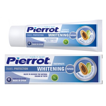 Pasta de dinti Pierrot pentru albirea dintilor, 75 ml Pasta de dinti Pierrot pentru albirea dintilor, 75 ml