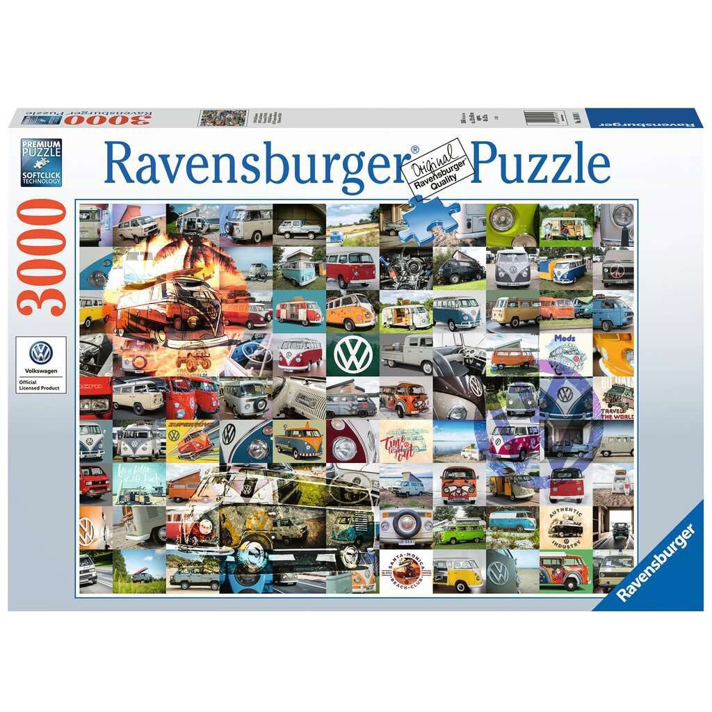 Puzzle Ravensburger - 99 VW Campervan Moments, 3.000 piese (16018)