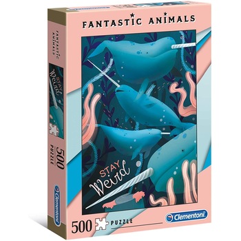 Puzzle Clementoni - Fantastic Animals, 500 piese (35070) Puzzle Clementoni - Fantastic Animals, 500 piese (35070)