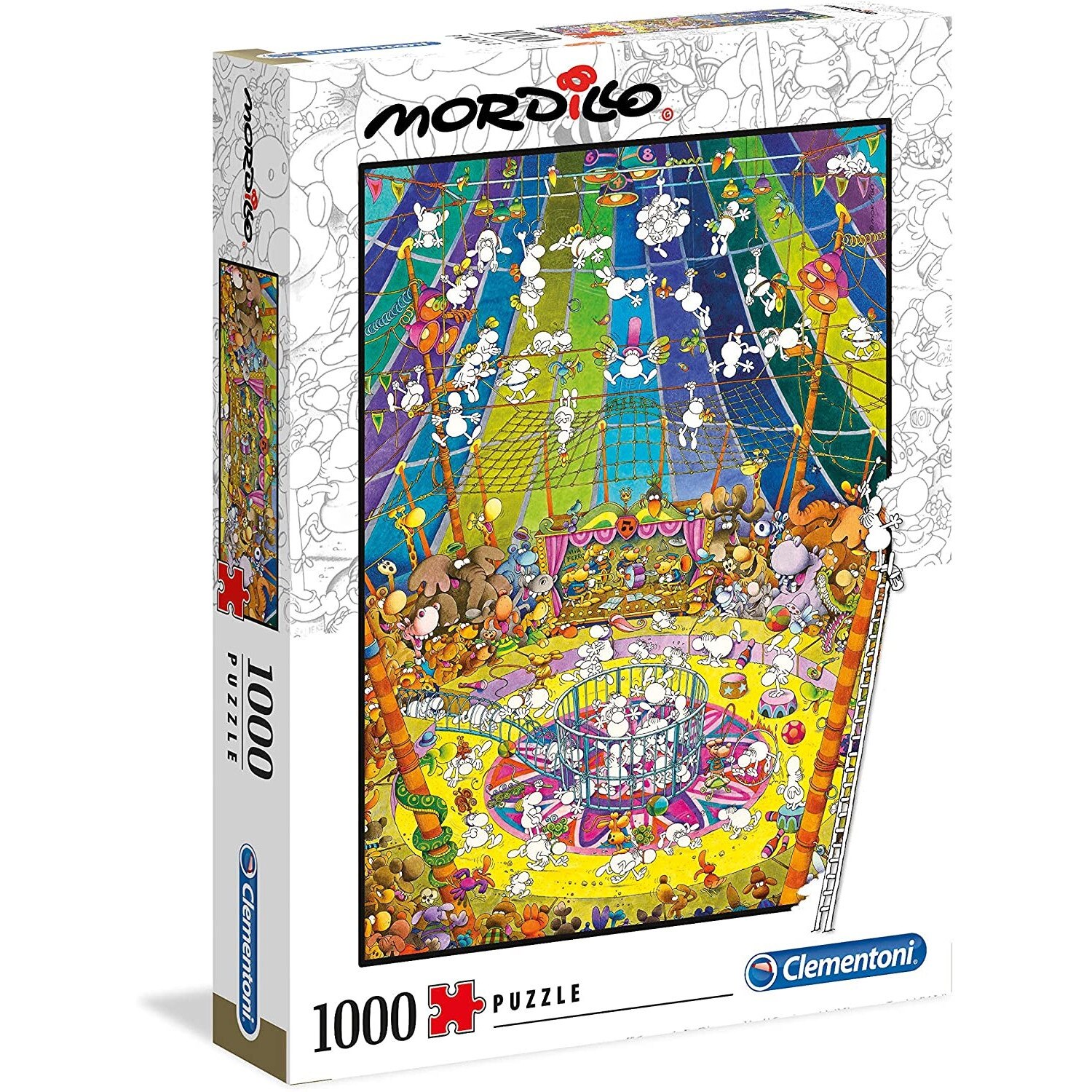 Puzzle Clementoni - Guillermo Mordillo: The Show, 1.000 piese (39536)