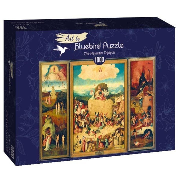 Пъзел Bluebird - Jerome Bosch: The Haywain Triptych, 1000 части (60060)