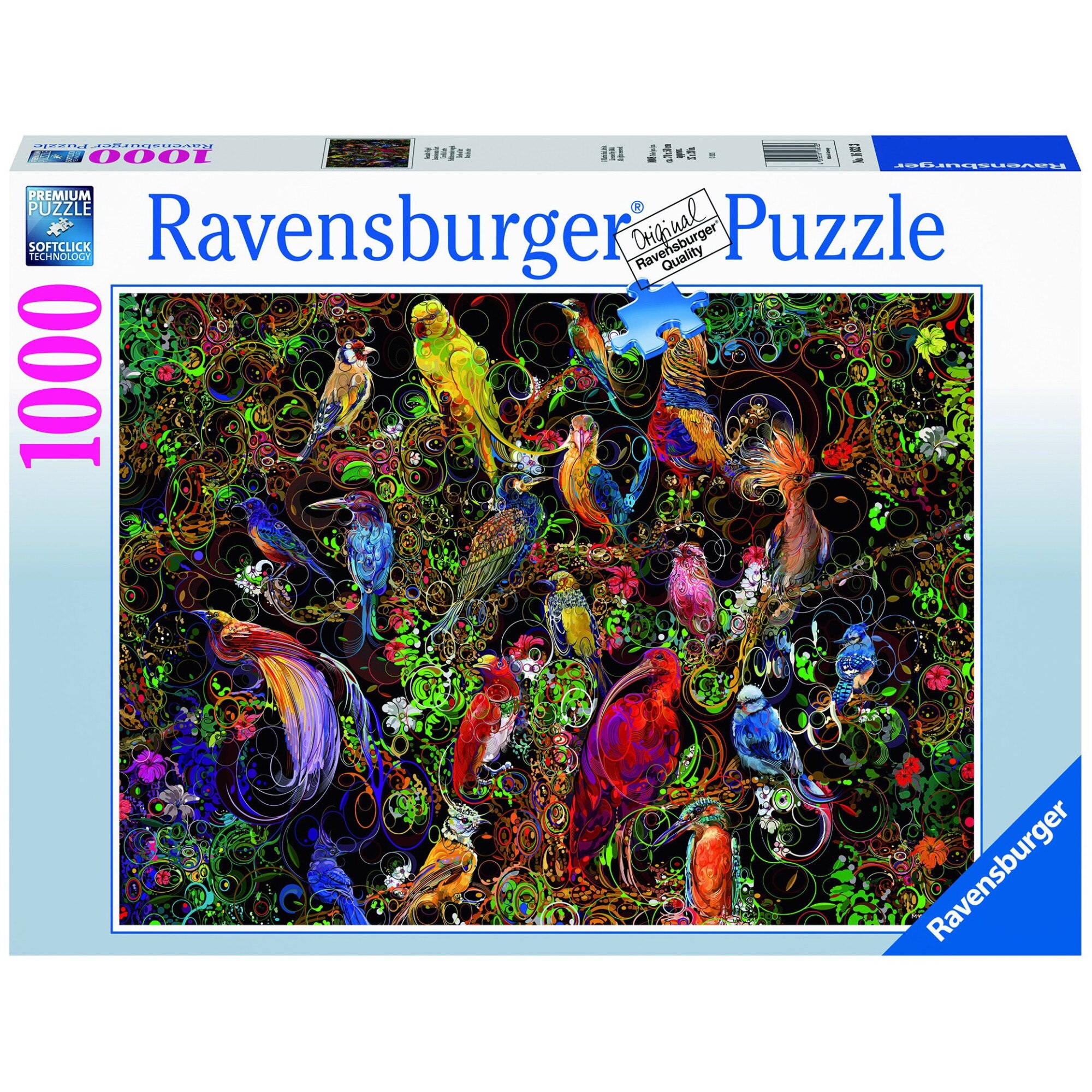 Puzzle Ravensburger - Arta Pasarilor, 1.000 piese (16832)